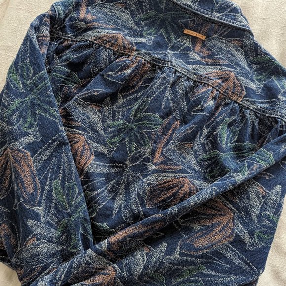 SCOTCH & SODA Floral Jacquard Denim Jacket - Picture 6 of 7